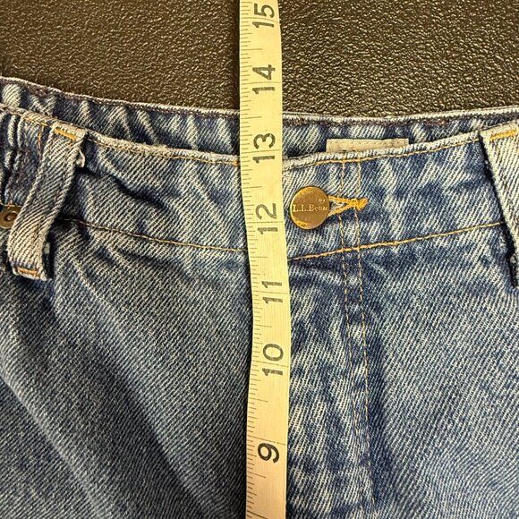 Vintage L.L.Bean Womens Original Fit Relaxed Mom Jeans Size 12 MT Blue Denim - Picture 4 of 7